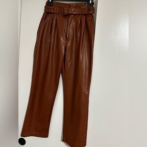 Abercrombie & Fitch  Tan Leather Pants